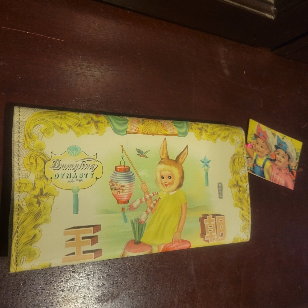 Rare! Dumpling Dynasty Cookie Wallet Fiona Hewlett. NWT